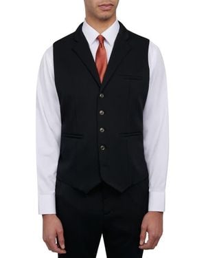 Brooklyn Brigade Slim Fit Performance Knit Vest - Black