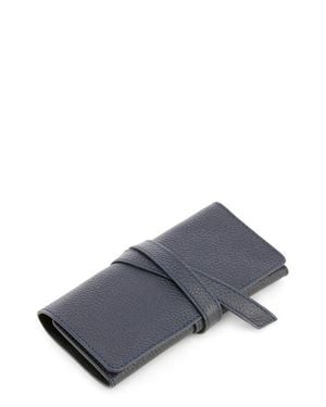 ROYCE New York Leather Tech Cord Organizer Roll - Gray