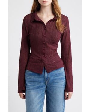 Princess Polly When You Sleep Knit Shirt - Red