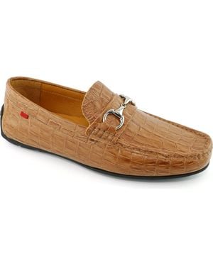 Marc Joseph New York Central Park Leather Slip On Buckle Loafer - Brown