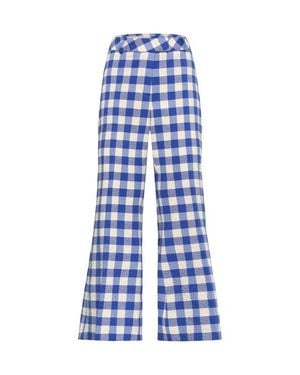 Maison Common Vichy Pants Ankle Lenght - Blue