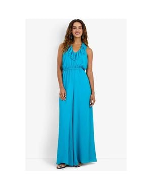 Trina Turk Jacksonville Georgette Jumpsuit - Blue