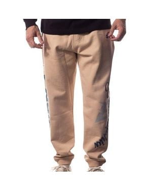 The Wild Collective Philadelphia Eagles Heavy Block Graphic Jogger Pants - Brown