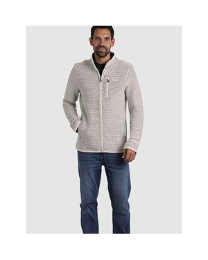 Weird Fish Transom Full Zip High Neck Jacket - Gray