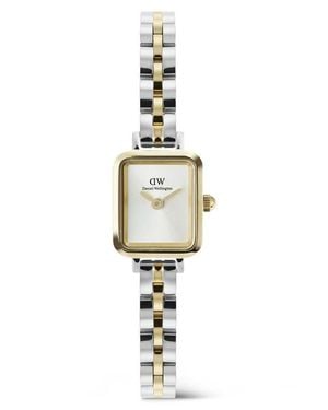 Daniel Wellington Quadro Mini Arch Bracelet Watch, 15Mm X 18Mm - Metallic