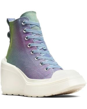 Converse Chuck 70 De Luxe High Top Wedge Sneaker - Blue
