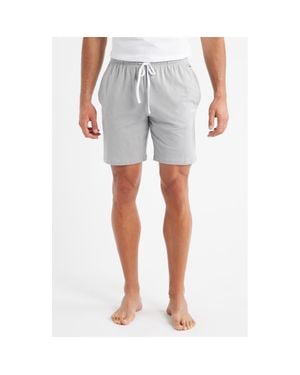 BOSS Mix Match Stretch Cotton Pajama Shorts - Gray