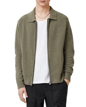 AllSaints Bobbie Zip Cardigan - Gray