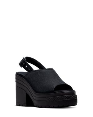 Converse Gender Inclusive Chuck 70 De Luxe Heel Slingback Sandal - Black