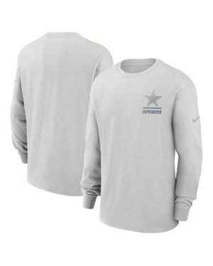 Nike Dallas Cowboys Essential Heavy Max90 Long Sleeve T-Shirt - Gray