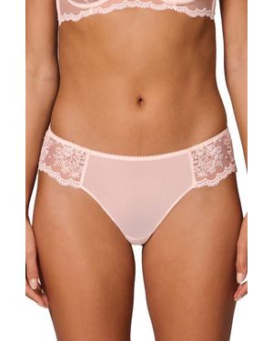 Simone Perele Intrigue Floral Embroidered Tanga - Multicolor
