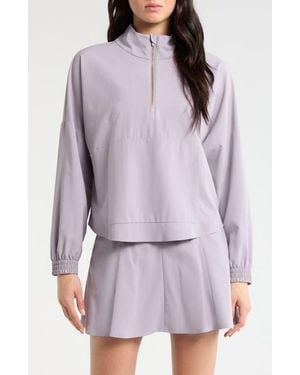 Rhone Mirage Water-Repellent Half-Zip Jacket - Purple