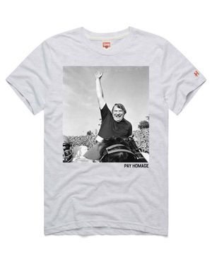Homage John Madden Oakland Raiders Tri-Blend T-Shirt - Gray