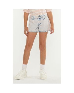 Kancan Scarlett Mid Rise Shorts - Blue