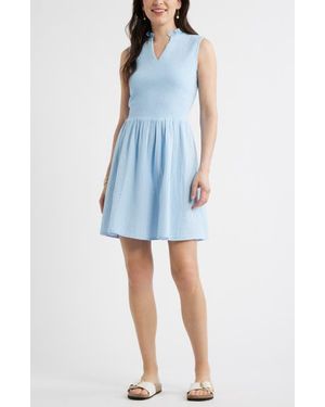 Caslon Smock Gauze Minidress - Blue