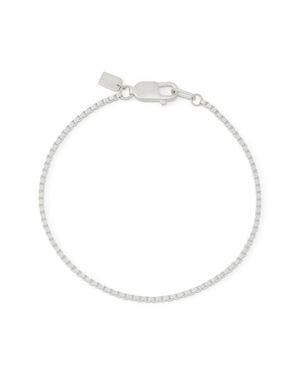 AllSaints Leor Chain Link Bracelet - White