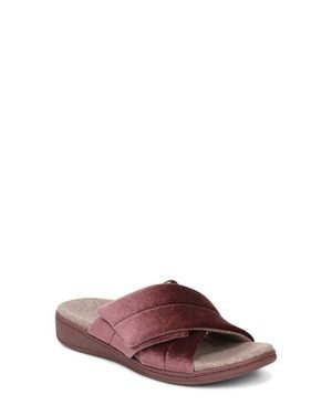 Vionic Relax Ii Plush Slide Sandal - Purple