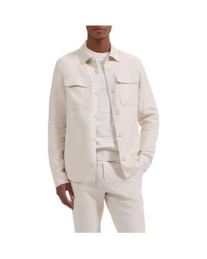 Bugatchi Aerolinen Linen Blend Shirt Jacket - Natural