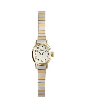 Timex Cavatina Mini Two-Tone Bracelet Watch, 17Mm - Metallic