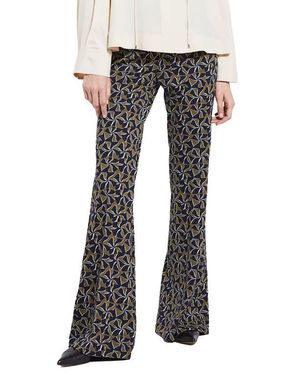 Ottod'Ame Printed Flare Pants - Black