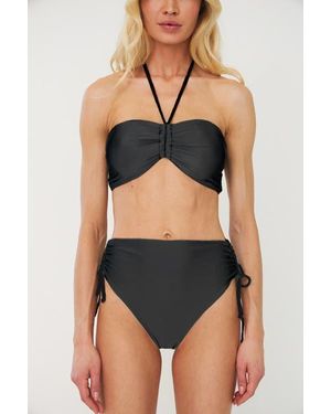 Crās Hilda Bandeau Bikini Top - Black