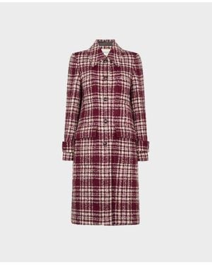 Really Wild Clothing The Gentlewoman Wool And Mohair Check Coat - Red