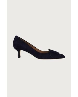 Andrea Carrano Shoes Milk Kitten Heel - Blue