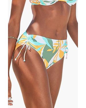 Lascana Pattern Mid Rise Bikini Bottom - Orange