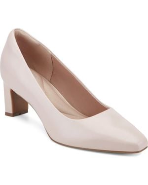 Rockport Merida Almond Toe Pump - White