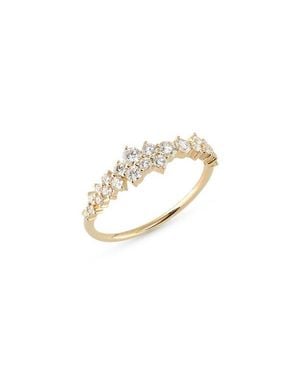 EF Collection Diamond Cluster Ring - White