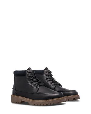 CLAE Romare Lugged Apron Toe Boot - Black