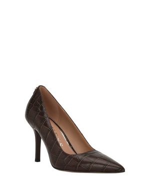 Guess Prindy Croc Embossed Pump - Brown