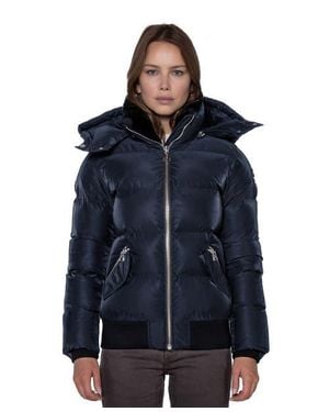 Woodpecker Woody Bomber Quilted Coat - Blue