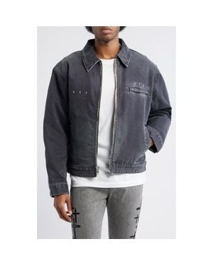 RTA Easton Denim Workwear Jacket - Black