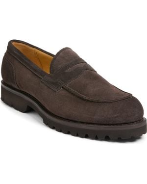 Allen Edmonds Miller Reserve Vibram Lug Penny Loafer - Brown