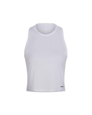 PB5star Cropped Racer Back Tank - White