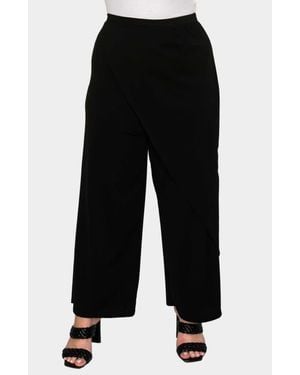 L I V D Ivy Faux Wrap Pants - Black