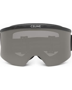 Celine Ski Mask With Mirrored Lens - Gray