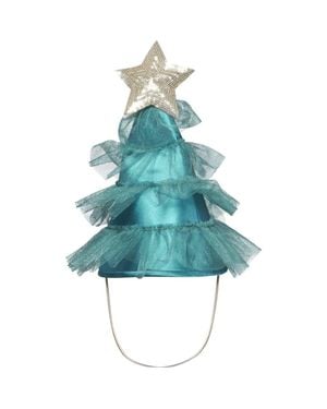 Chasing Fireflies Christmas Tree Hat For Kids - Blue
