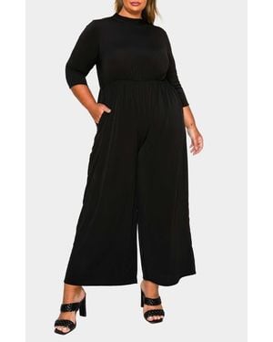 L I V D Summer Wide Leg Jumpsuit - Black