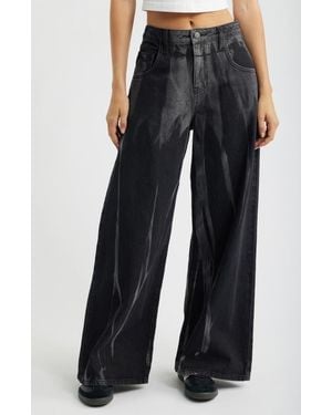 YMI Relaxed Baggy Wide Leg Jeans - Black