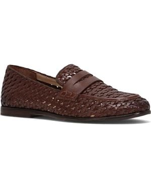 Frye Faith Woven Penny Loafer - Brown