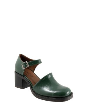 BUENO Rita Block Heel Pump - Green