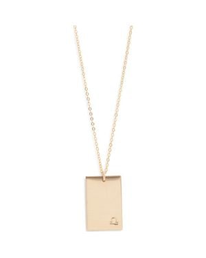 SET & STONES Goldie Zodiac Pendant Necklace - White