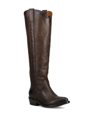 Frye Billy Softy Tall Western Boot - Brown