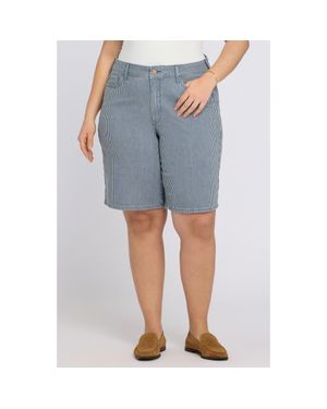 NYDJ Lilly Straight Leg Denim Shorts - Blue