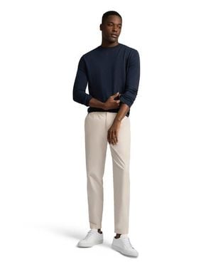 Onia Fine Cotton Knit Long Sleeve Crewneck Sweater - Blue
