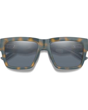 Smith Lineup 58Mm Chromapop Polarized Rectangular Sunglasses - Gray