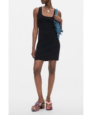 Desigual Knit Crochet Trim Minidress - Black
