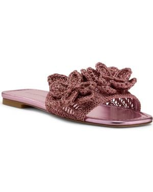 Stuart Weitzman Lotus Slide Sandal - Red